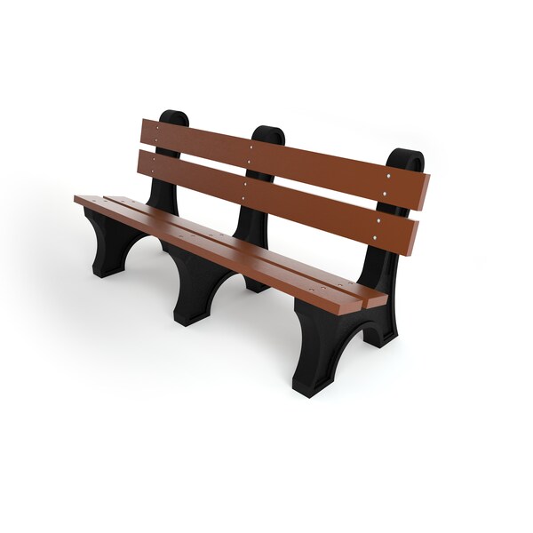 Brown 6' Colonial Bench